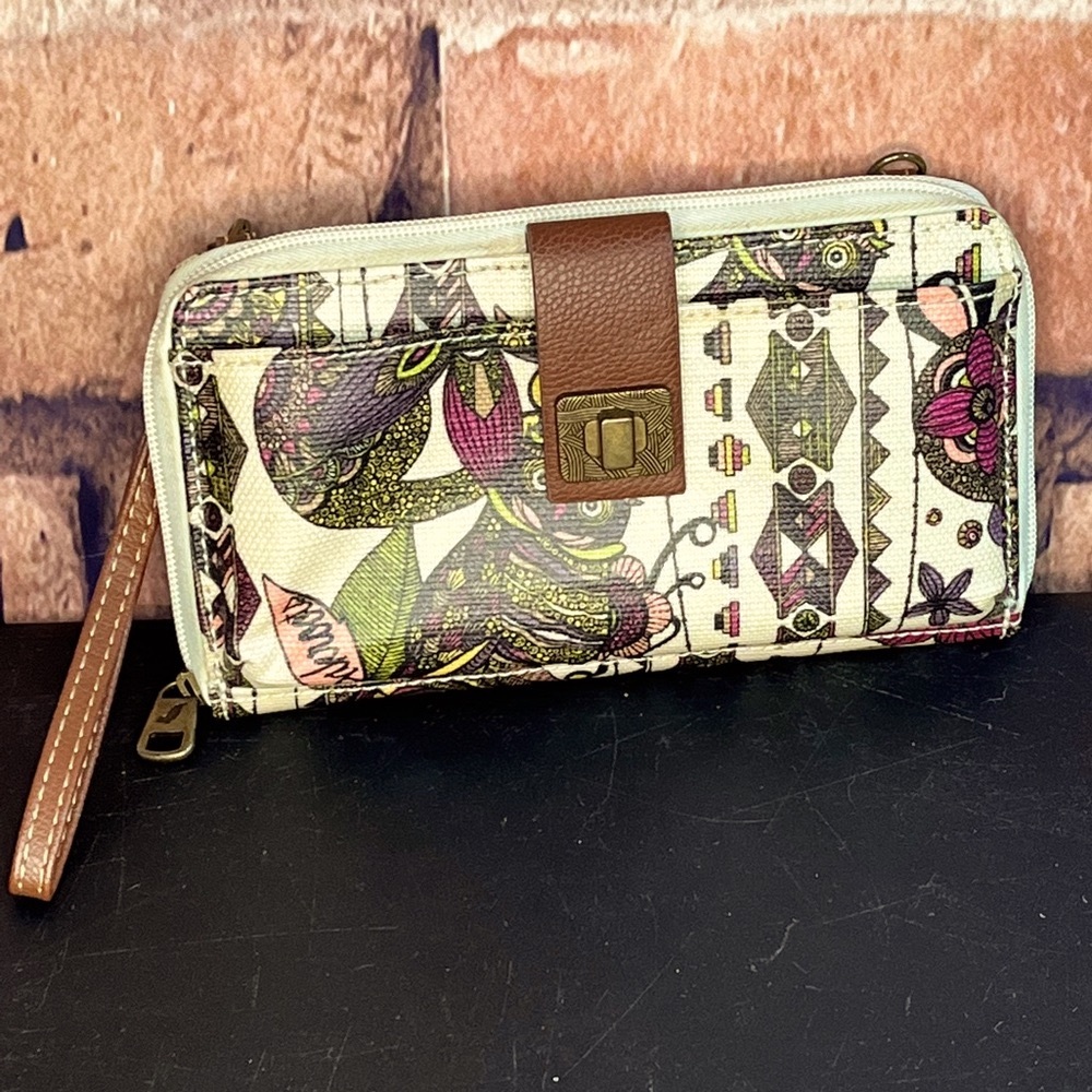 Sakroots Wristlet Owl Wallet